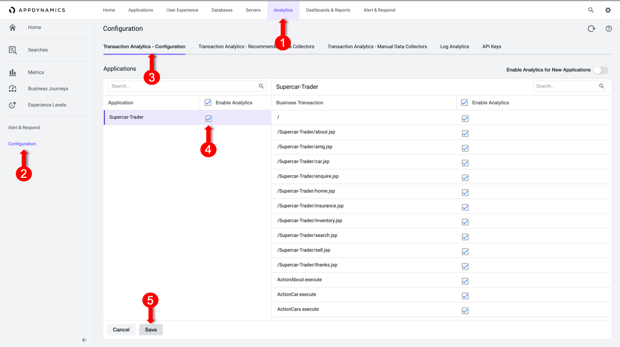 Enable Analytics